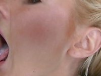 Petite Golden-Haired Blows Jock Gets Fucked